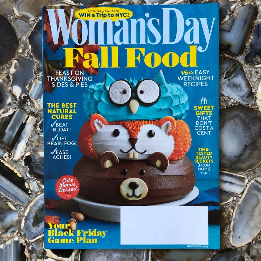 4️⃣/$12 November 2018 Woman’s Day Magazine